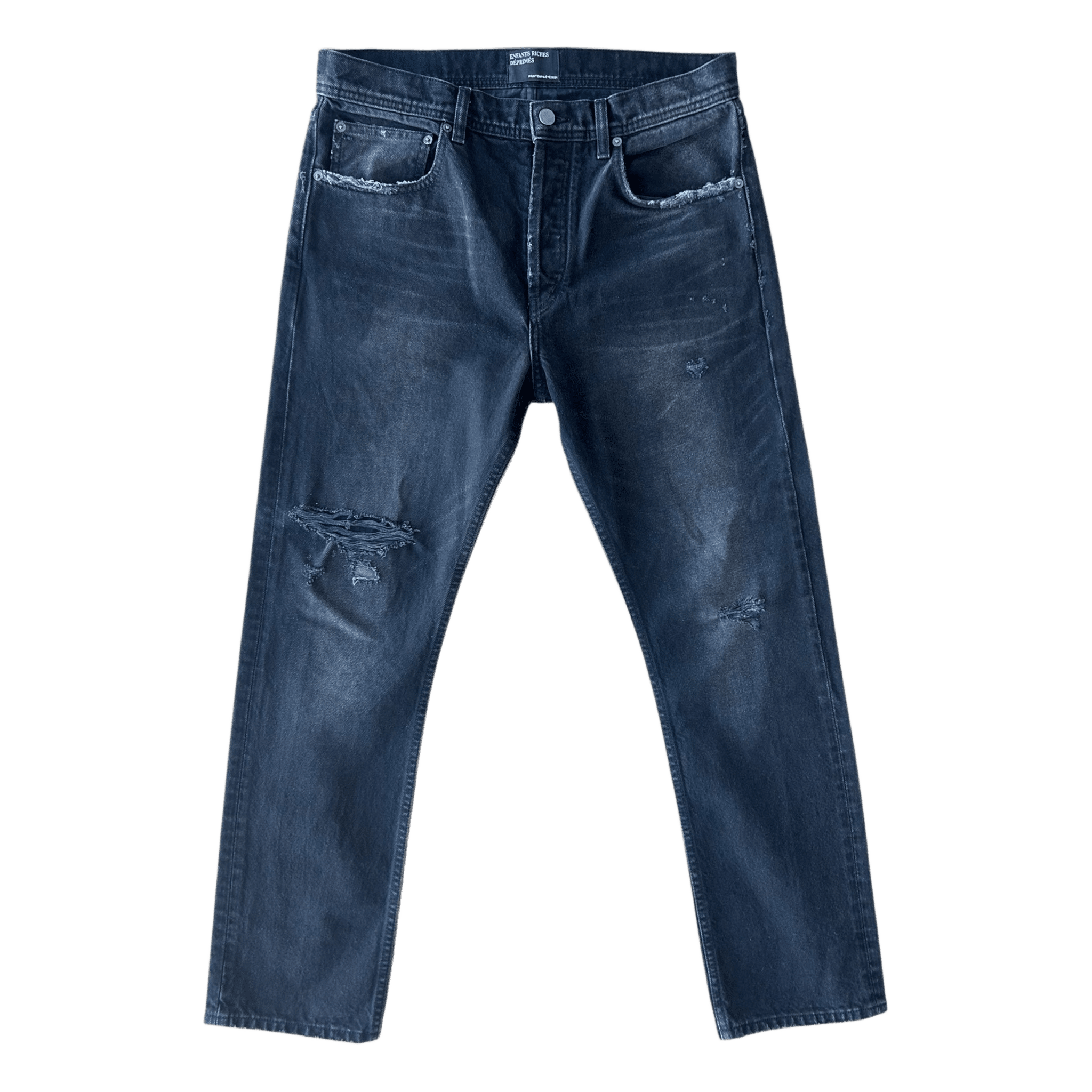 Enfants Riches Deprimes Washed Black Distressed Jeans - Morely TrendsEnfants Riches Deprimes Type here:)