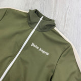 Palm Angels Men’s Khaki Green Track Jacket - Medium Slim