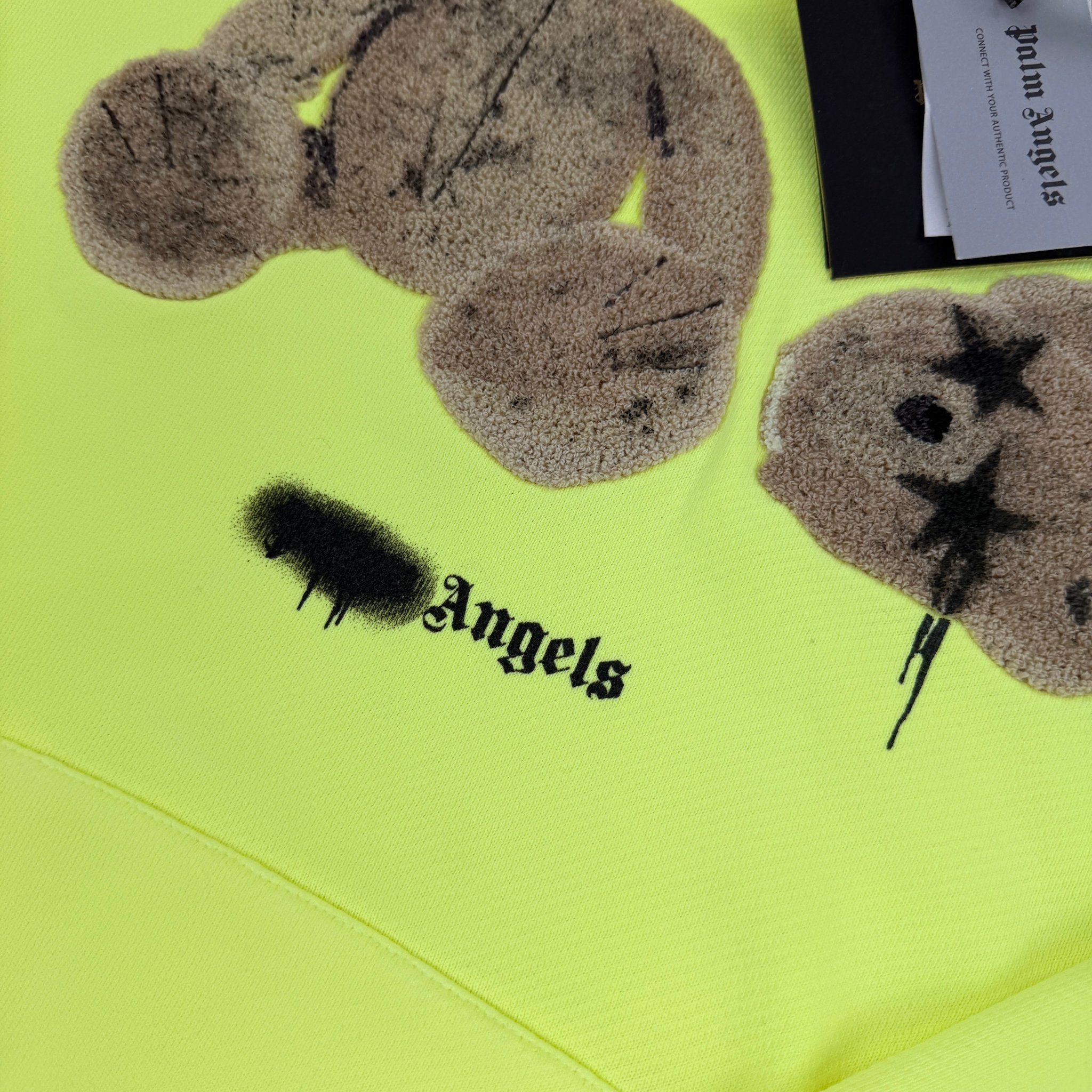 Palm Angels Kill The Bear Neon Yellow Hoodie - Morely TrendsPalm Angels Type here:)