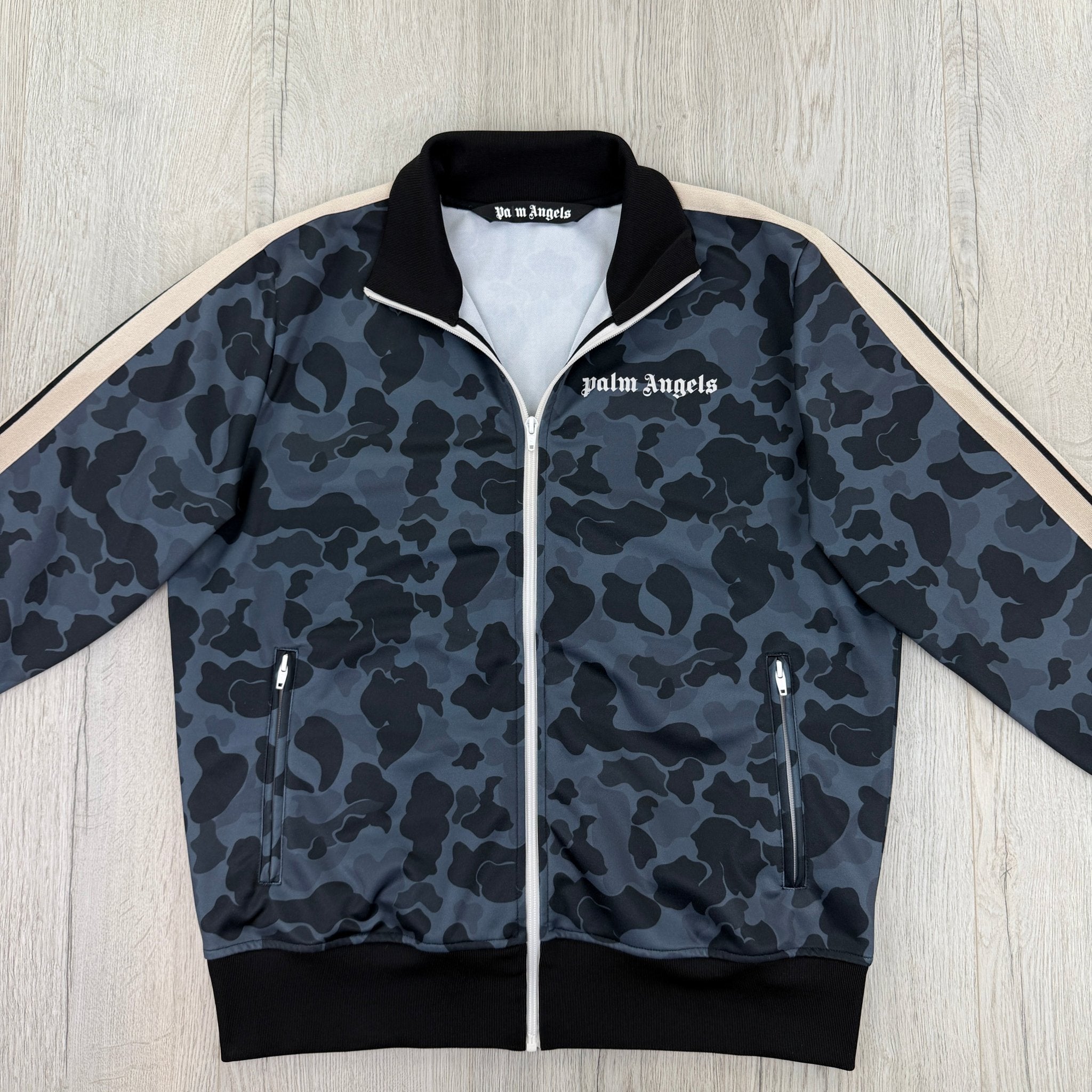 Palm Angels Men’s Camo Zip-up Track Jacket - XL Slim - Morely TrendsPalm Angels Type here:)