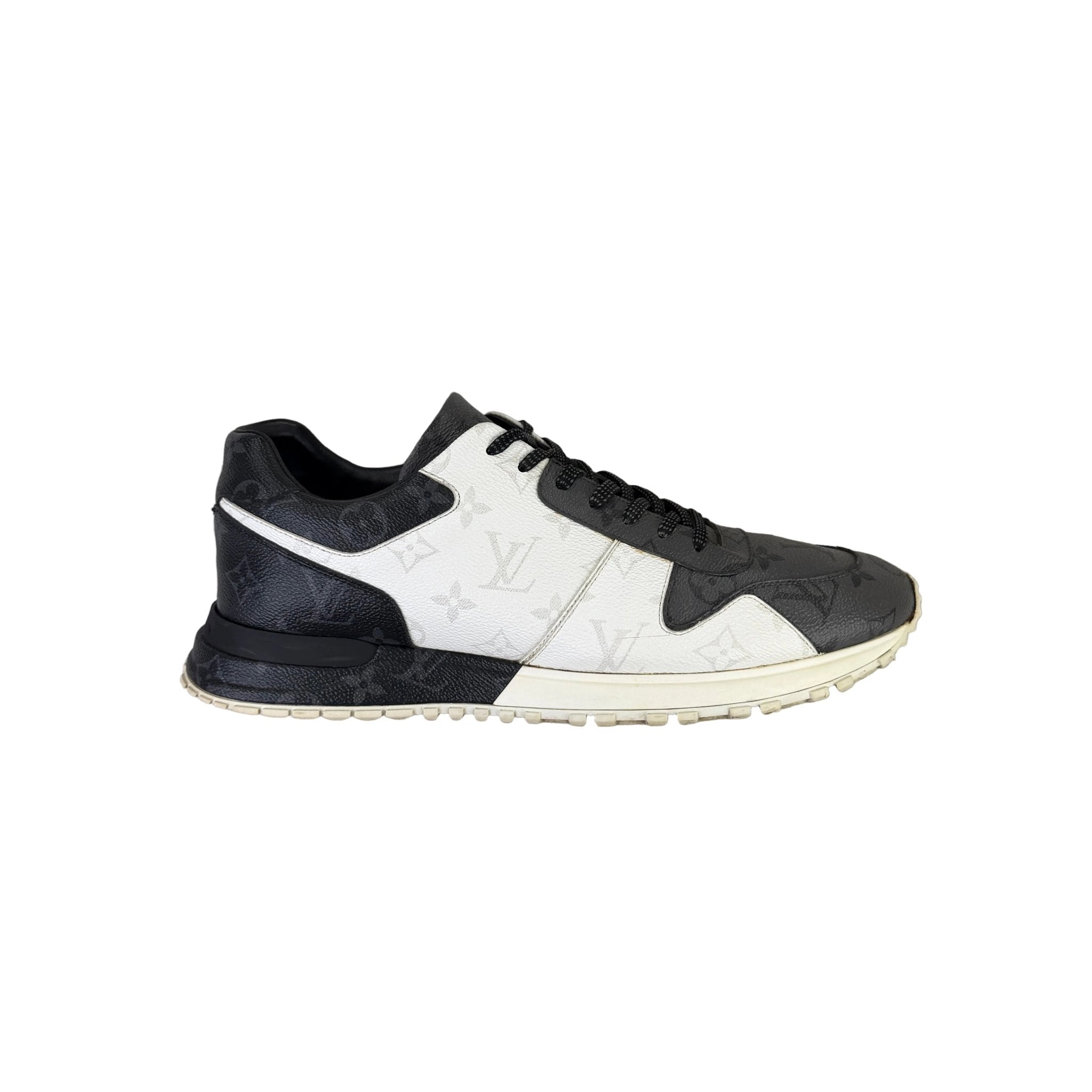 Louis Vuitton Men’s Monogram Black White Grey Run Away Trainers - Uk 9 - Morely TrendsLouis Vuitton Type here:)