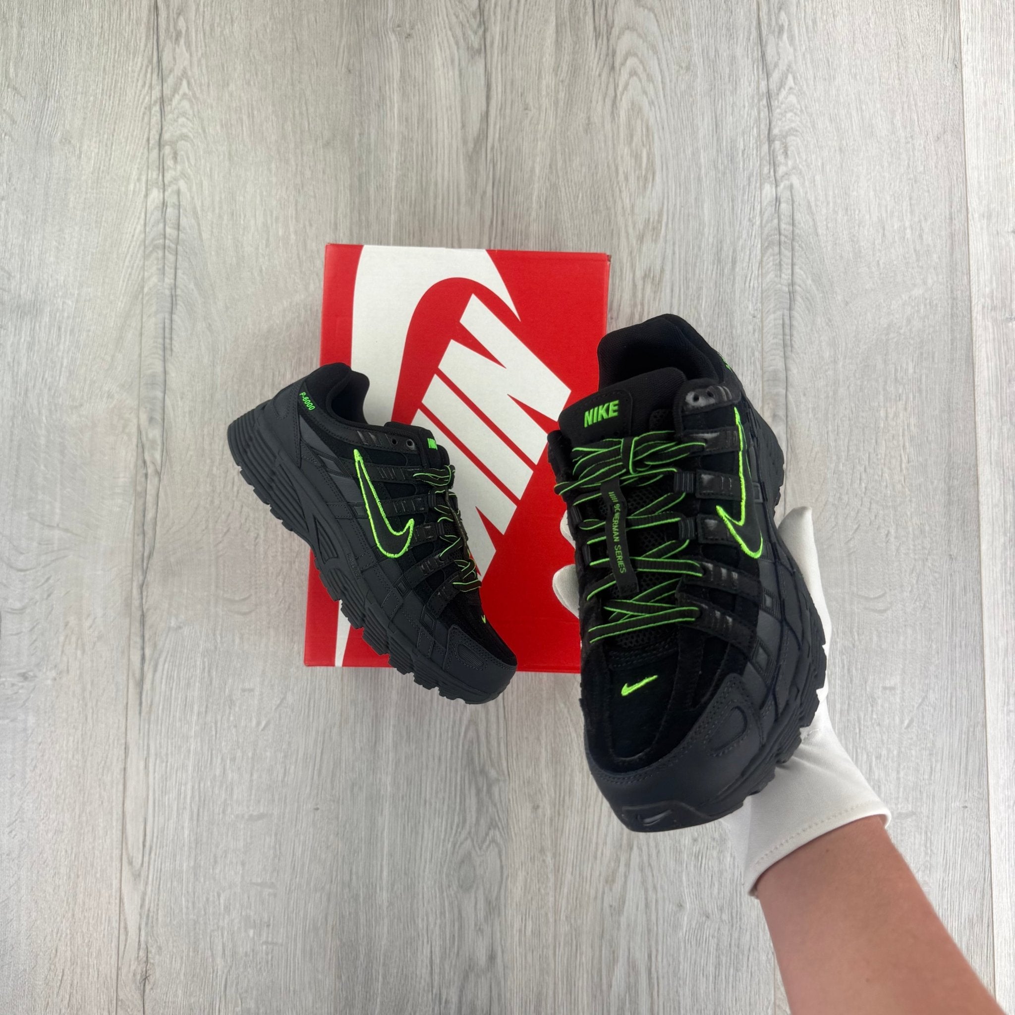 Nike P‑6000 PRM Black Green Strike - Morely TrendsNike Type here:)