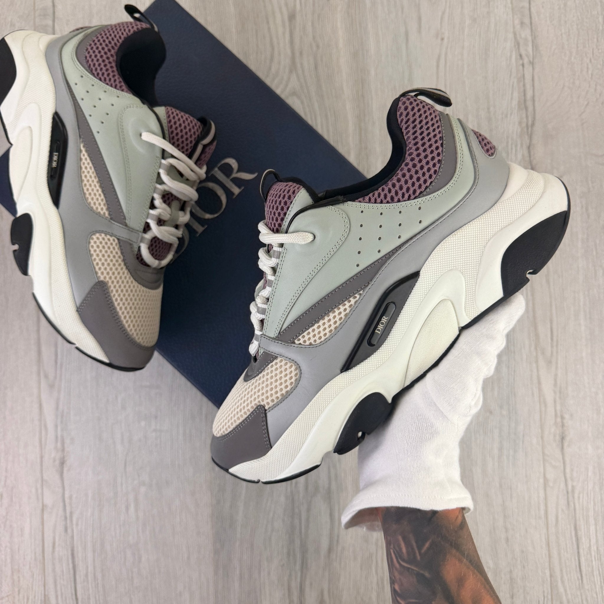 Dior B22 Men’s Lavender & Grey Trainers - 43 (Fit Uk 8.5) - Morely TrendsDior Type here:)