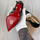 Christian Louboutin Women’s Black Kate 120 Patent Leather Pumps