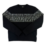 Fendi Men’s Black Crewneck Jumper - Small Slim