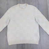 Louis Vuitton Men’s Cream Knitted Crewneck Jumper - Medium