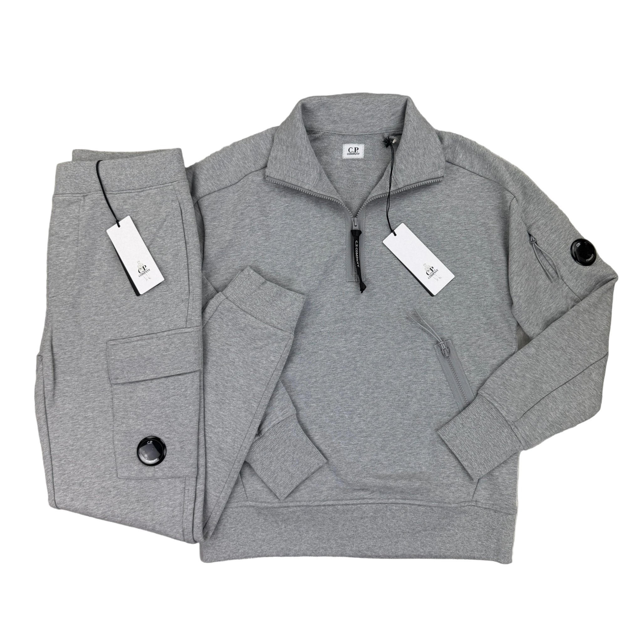 Cp Company Men’s Grey 1/4 Zip Full Tracksuit - Morely TrendsStone Island Type here:)