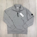 Cp Company Men’s Grey 1/4 Zip Sweatshirt