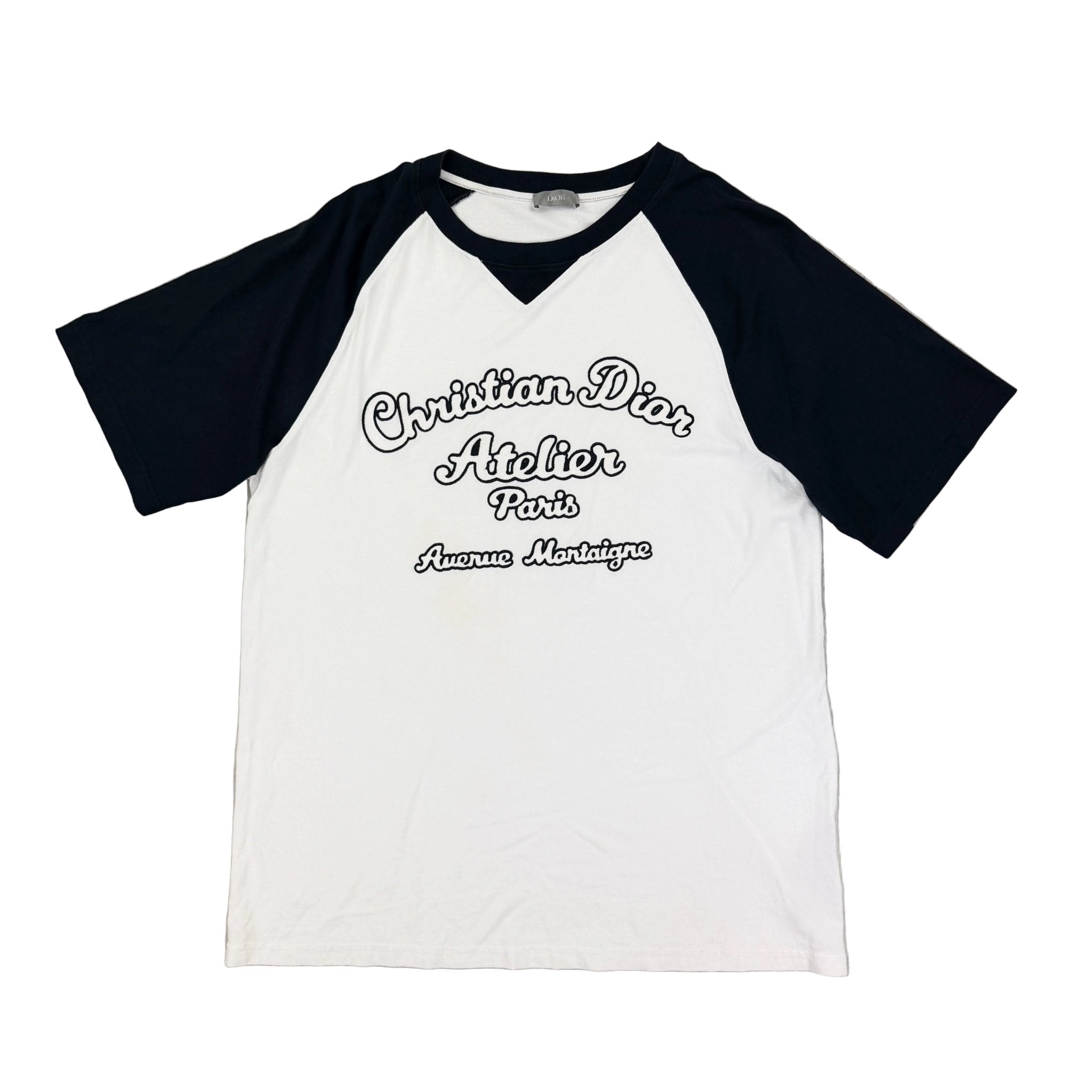 Christian Dior Men’s White & Navy ‘Atelier Paris’ T-shirt - Large Oversized - Morely TrendsDior Type here:)