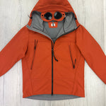 Cp Company Men’s Orange Zip Up Goggled Soft Shell Jacket - 52 - Morely TrendsCP Company Type here:)