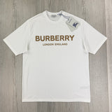 Burberry Men’s White T-shirt & Shorts Set