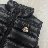 Moncler Women’s Black Ghany Quilted Down Vest Gilet - Size 4