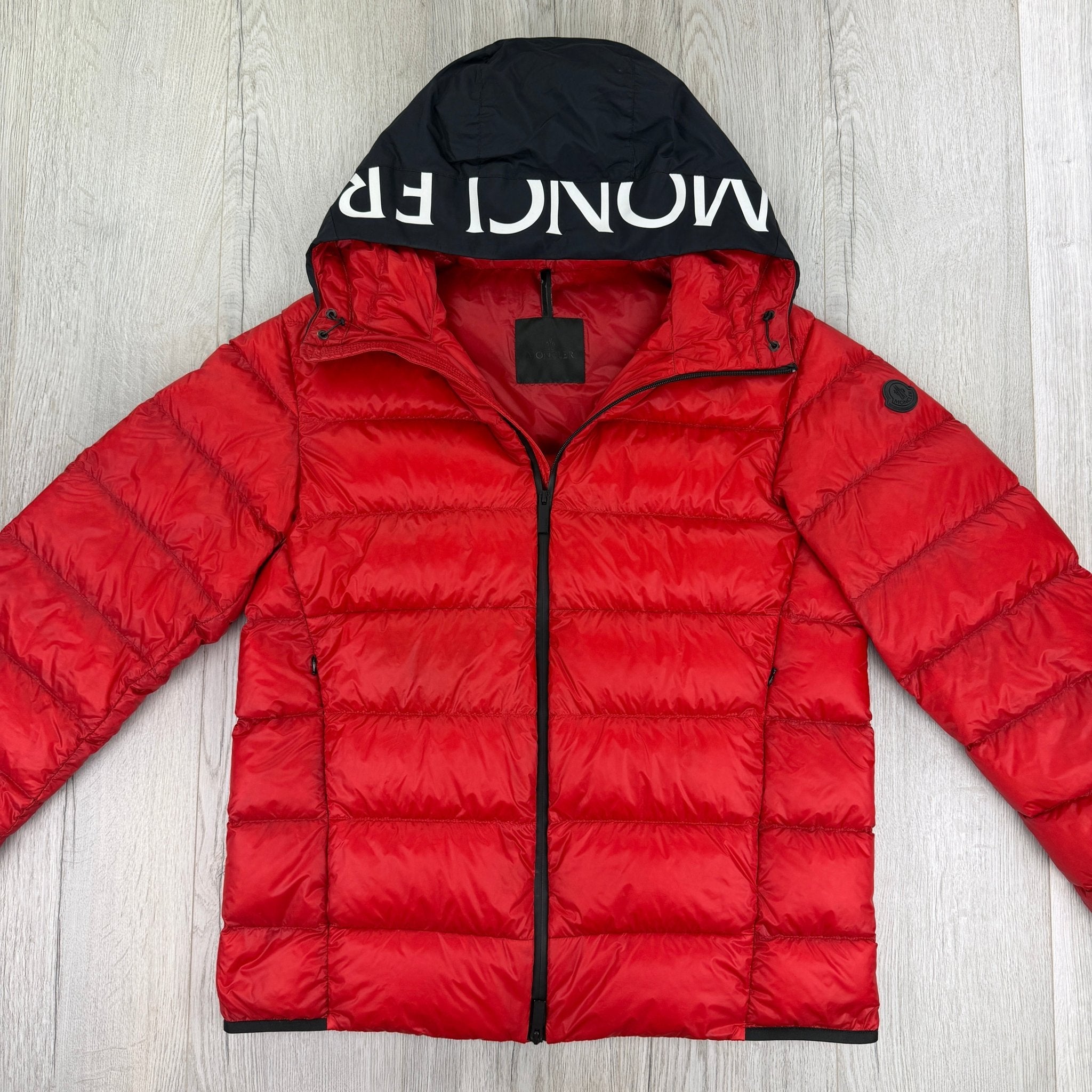 Moncler Men’s Provins Red Zip-up Down Jacket - Size 5 - Morely TrendsMoncler Type here:)