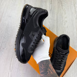 Louis Vuitton Men’s Black Monogram Leather Trainers - Uk 8 (Fit 8.5)