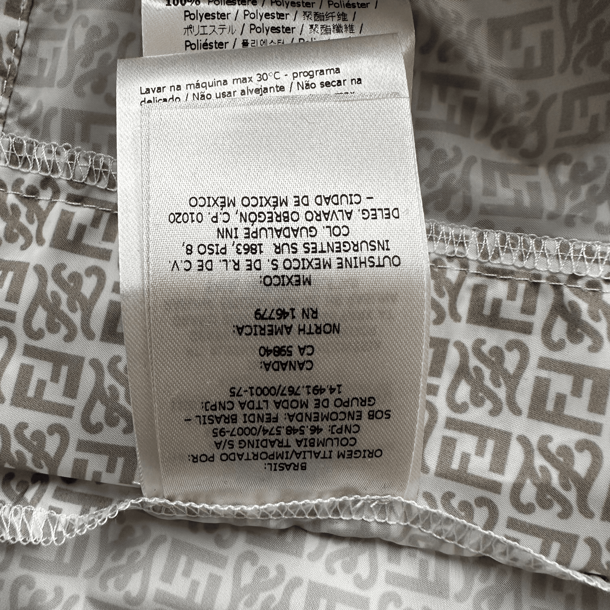 Fendi Brown & White FF Logo Swimshorts - Morely TrendsFendi Type here:)