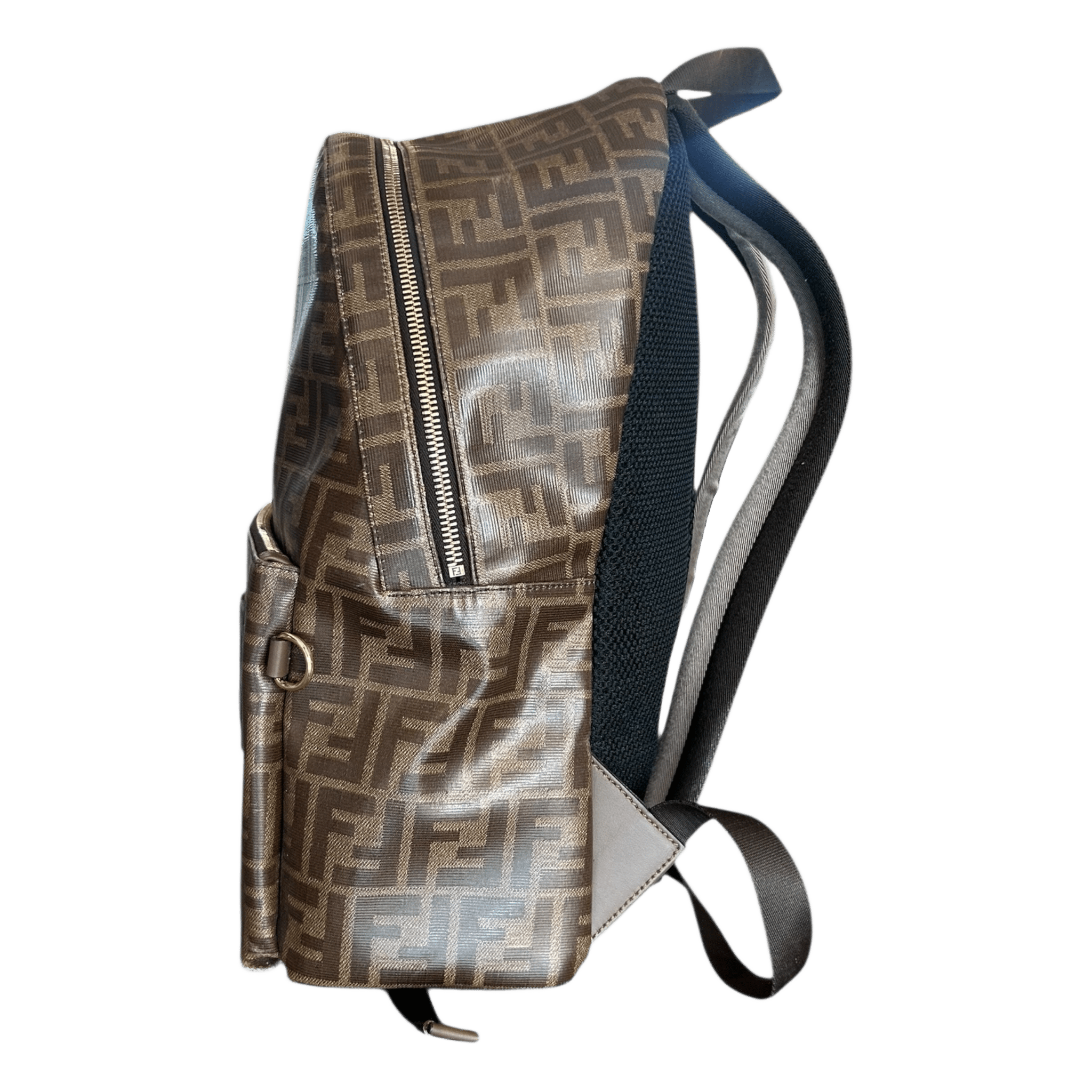 Fendi Fila Brown FF Monogram Backpack - Morely TrendsFendi Type here:)