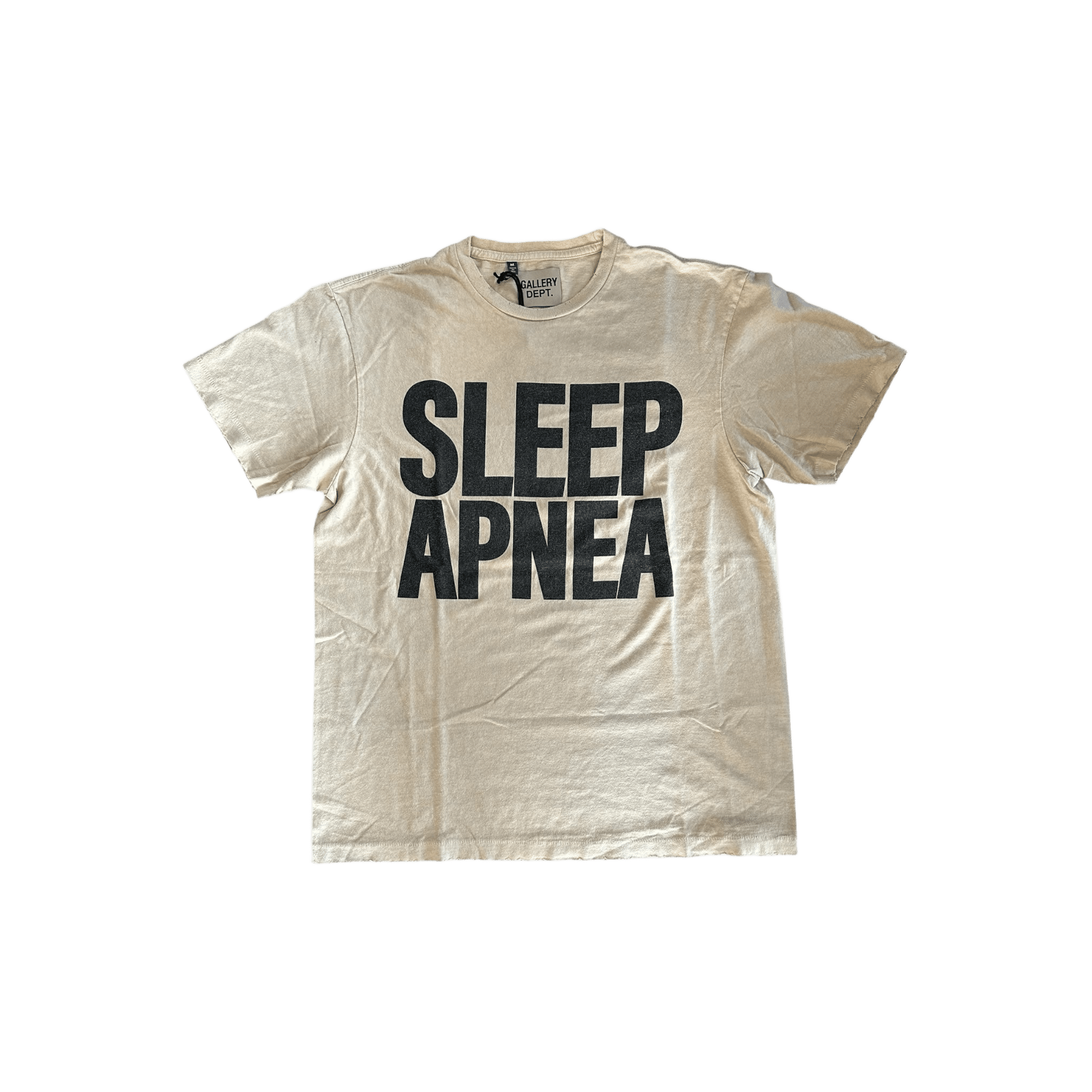 Gallery Dept Antique White & Black Sleep Apnea Logo T-Shirt - Morely TrendsGallery Dept Type here:)