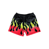 Gallery Dept Black & Multicolor Flame Graphic Zuma Shorts - Morely TrendsGallery Dept Type here:)