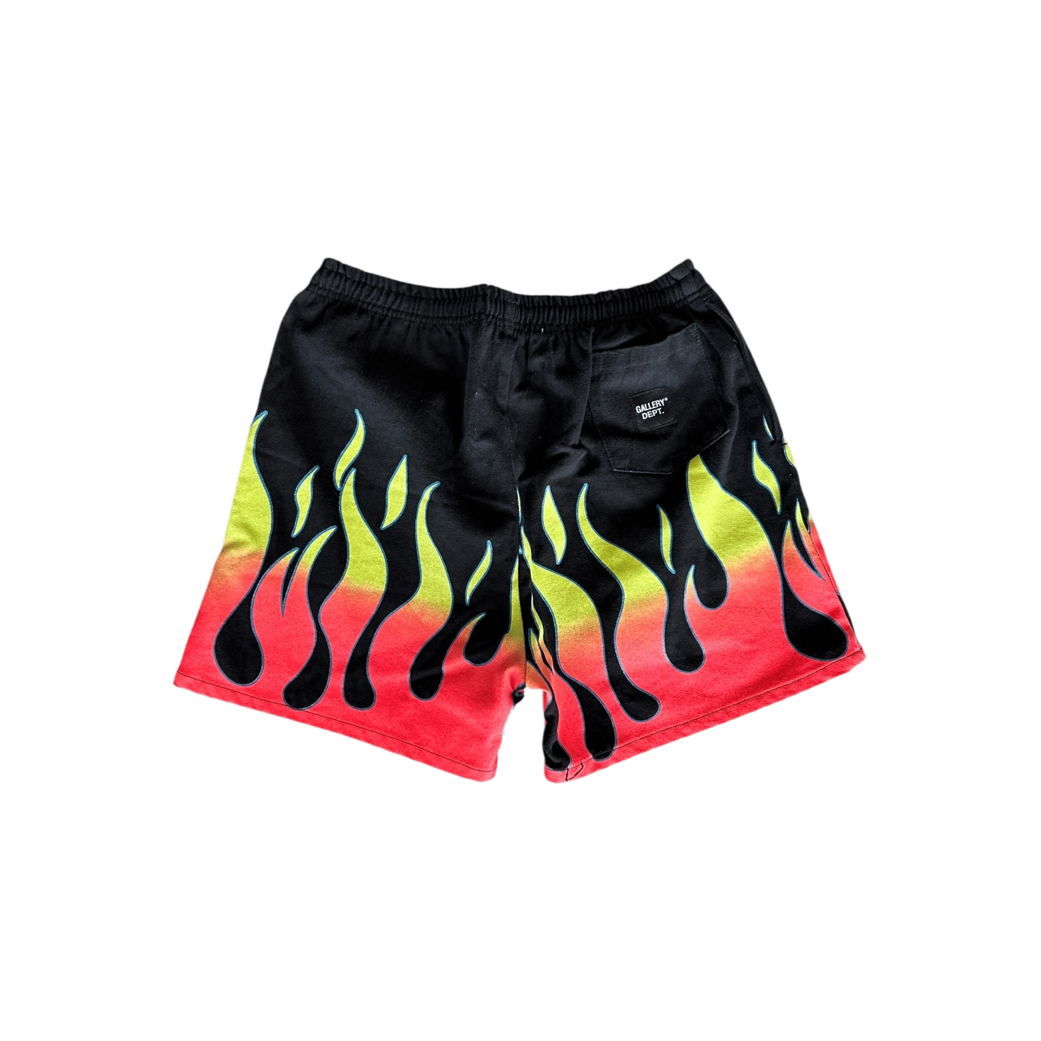 Gallery Dept Black & Multicolor Flame Graphic Zuma Shorts - Morely TrendsGallery Dept Type here:)