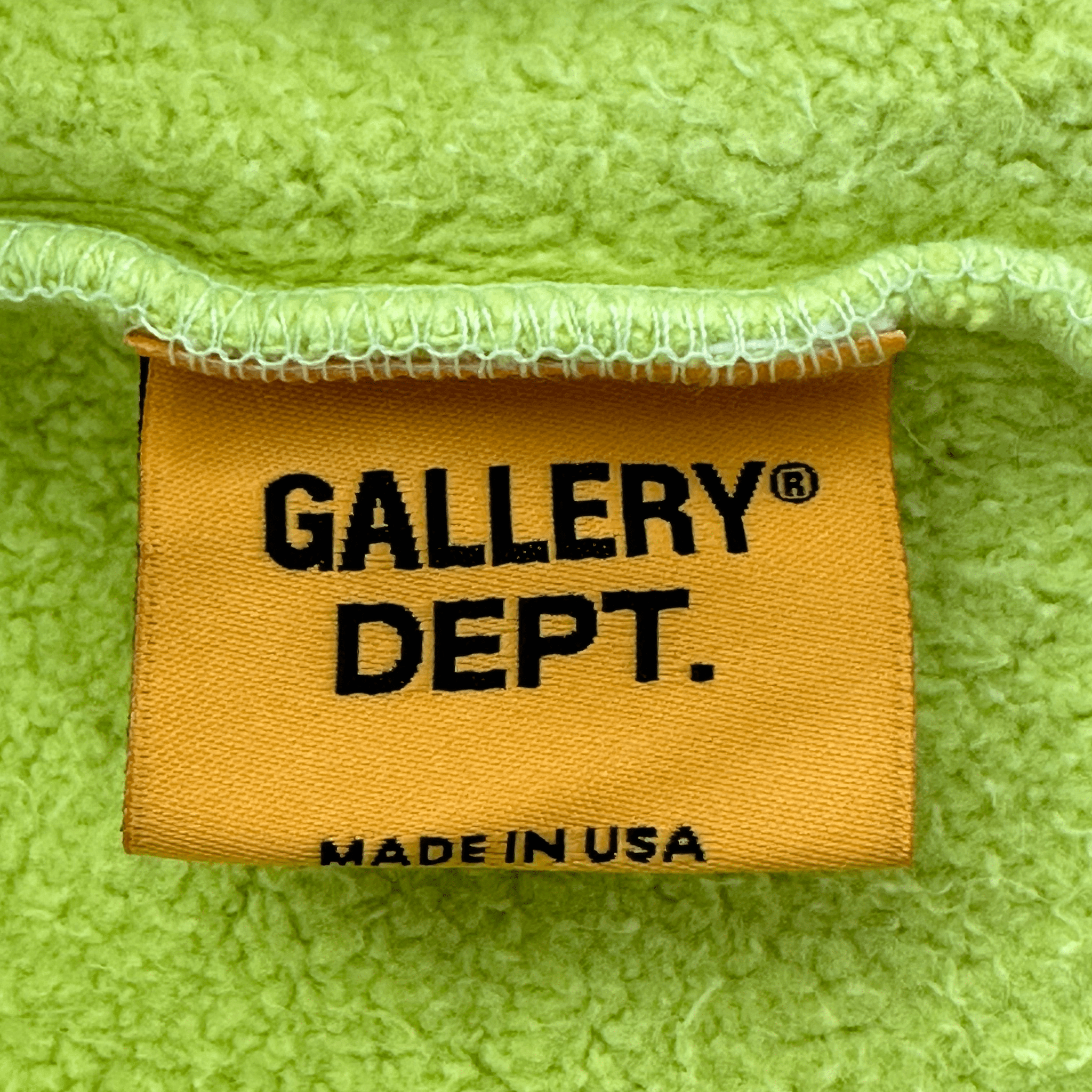 Gallery Dept Lime Green Sun Faded French Logo Zip Up Hoodie - Morely TrendsGallery Dept Type here:)