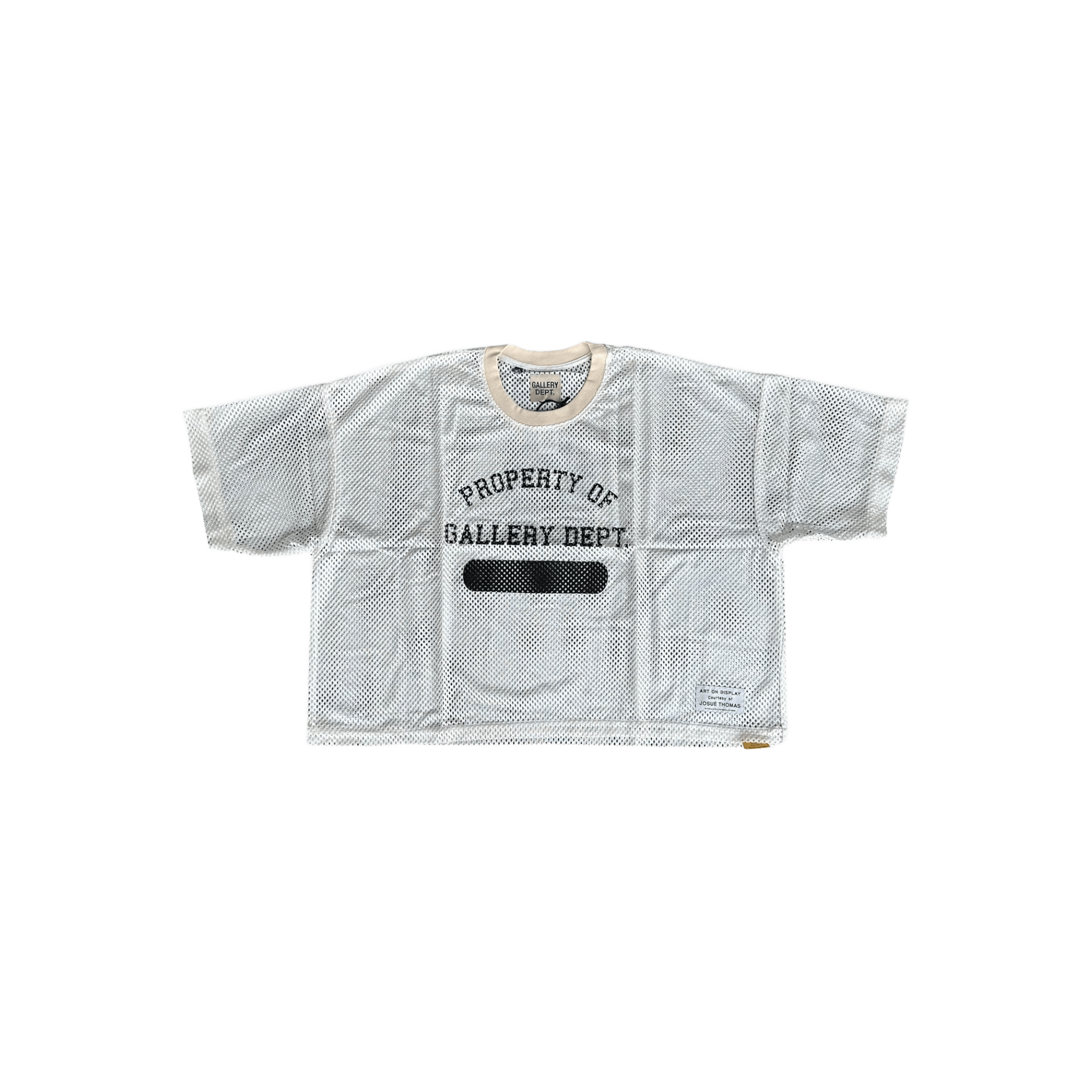 Gallery Dept White & Black Practice Mesh Jersey - Morely TrendsGallery Dept Type here:)