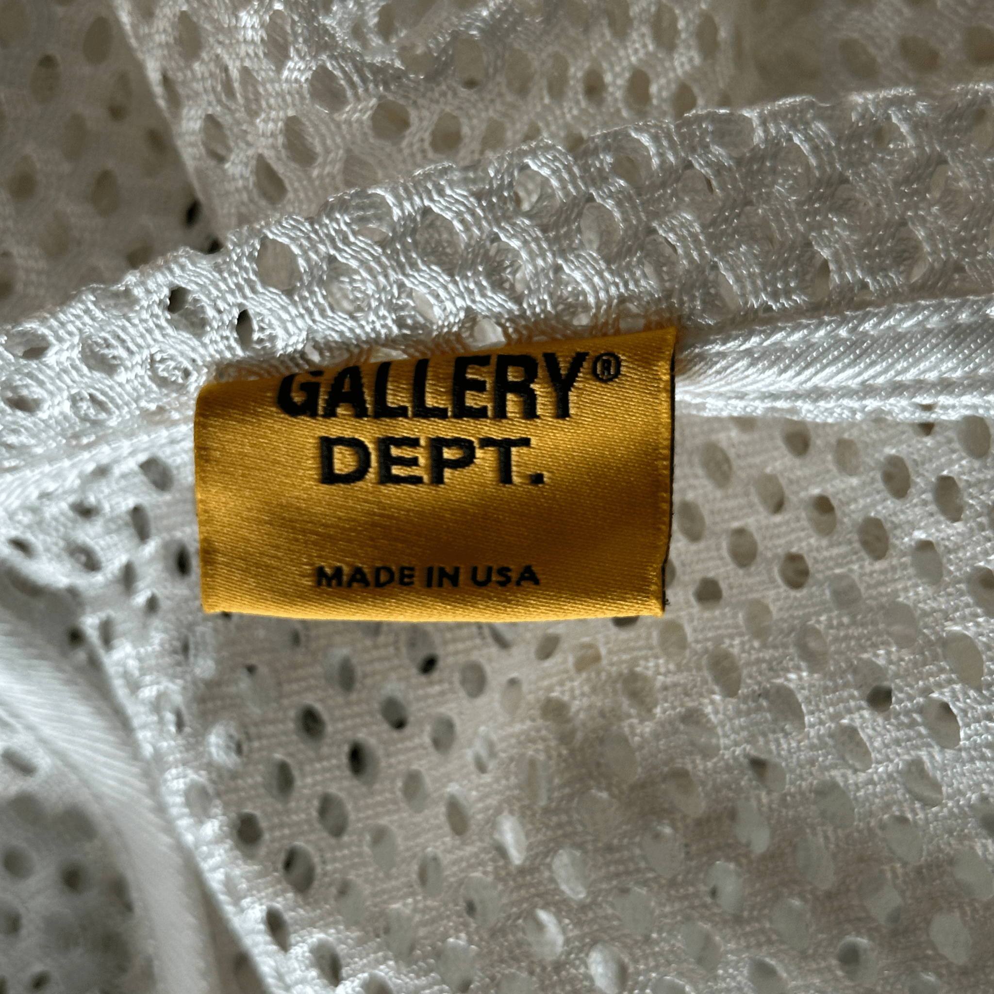 Gallery Dept White & Black Practice Mesh Jersey - Morely TrendsGallery Dept Type here:)