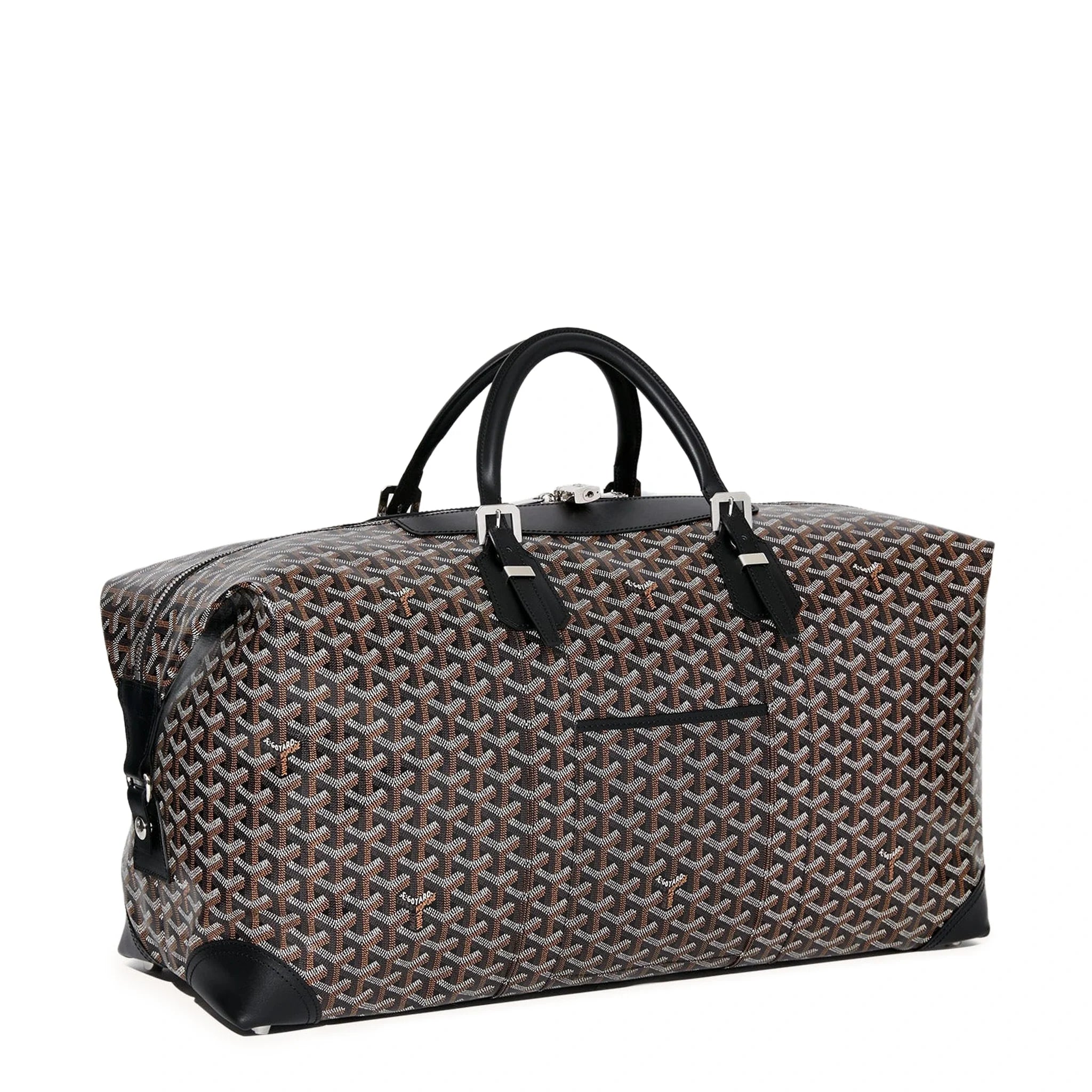 Front side view of Goyard Bowling 55 Black Bag CISALPMMLTY09CL09P