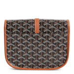 Image of Goyard Goyardine Belvedere II Black Tan PM Messenger Bag