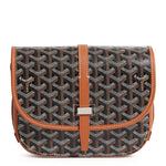 Image of Goyard Goyardine Belvedere II Black Tan PM Messenger Bag