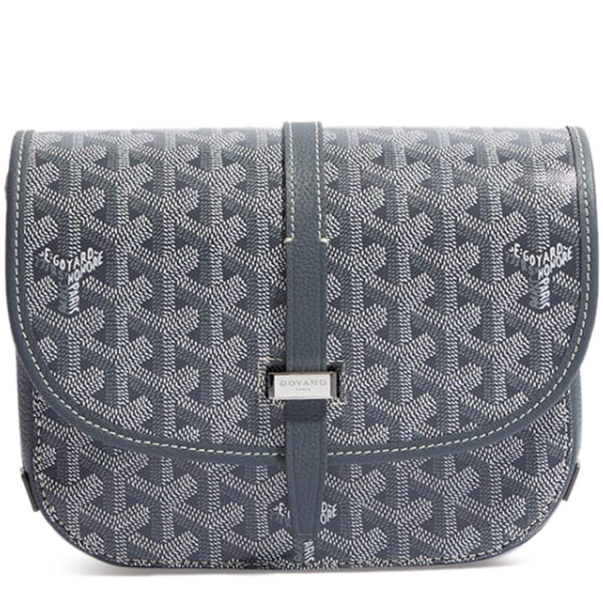 Image of Goyard Goyardine Belvedere II Grey PM Messenger Bag