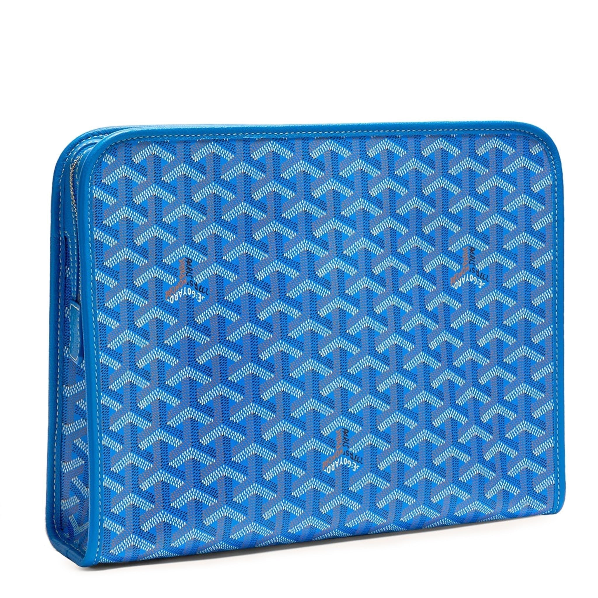 Goyard Jouvence GM Sky Blue Toiletry Bag - Morely TrendsGoyard Type here:)