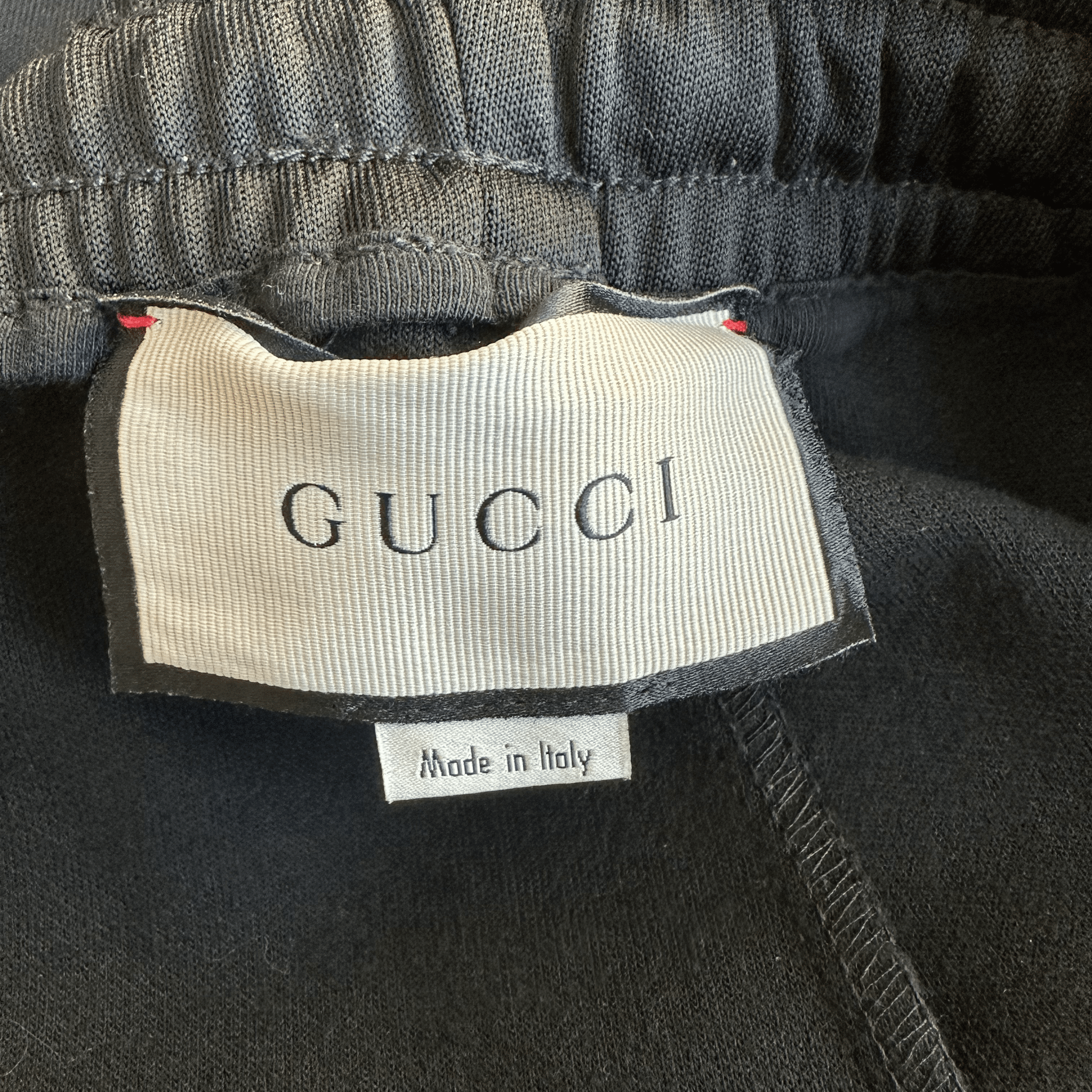Gucci Black Monogram Striped Track Pants - Morely TrendsGucci Type here:)