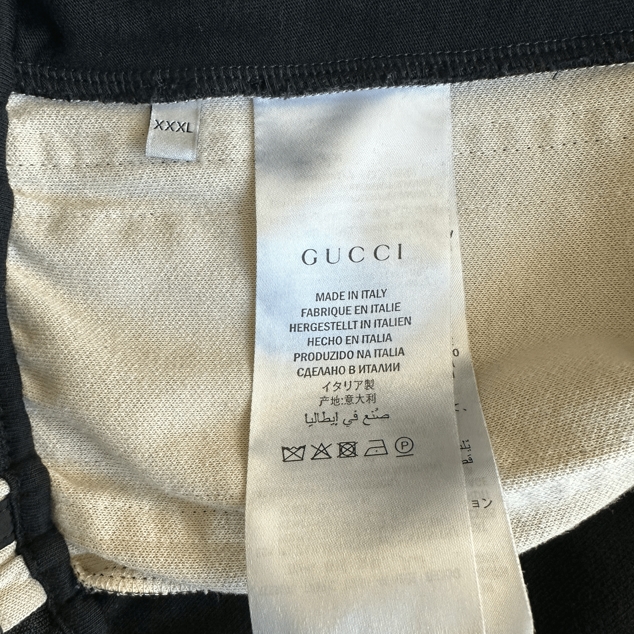 Gucci Black Monogram Striped Track Pants - Morely TrendsGucci Type here:)