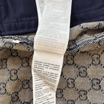 Gucci Blue & White GG Monogram Denim Shorts - Morely TrendsGucci Type here:)