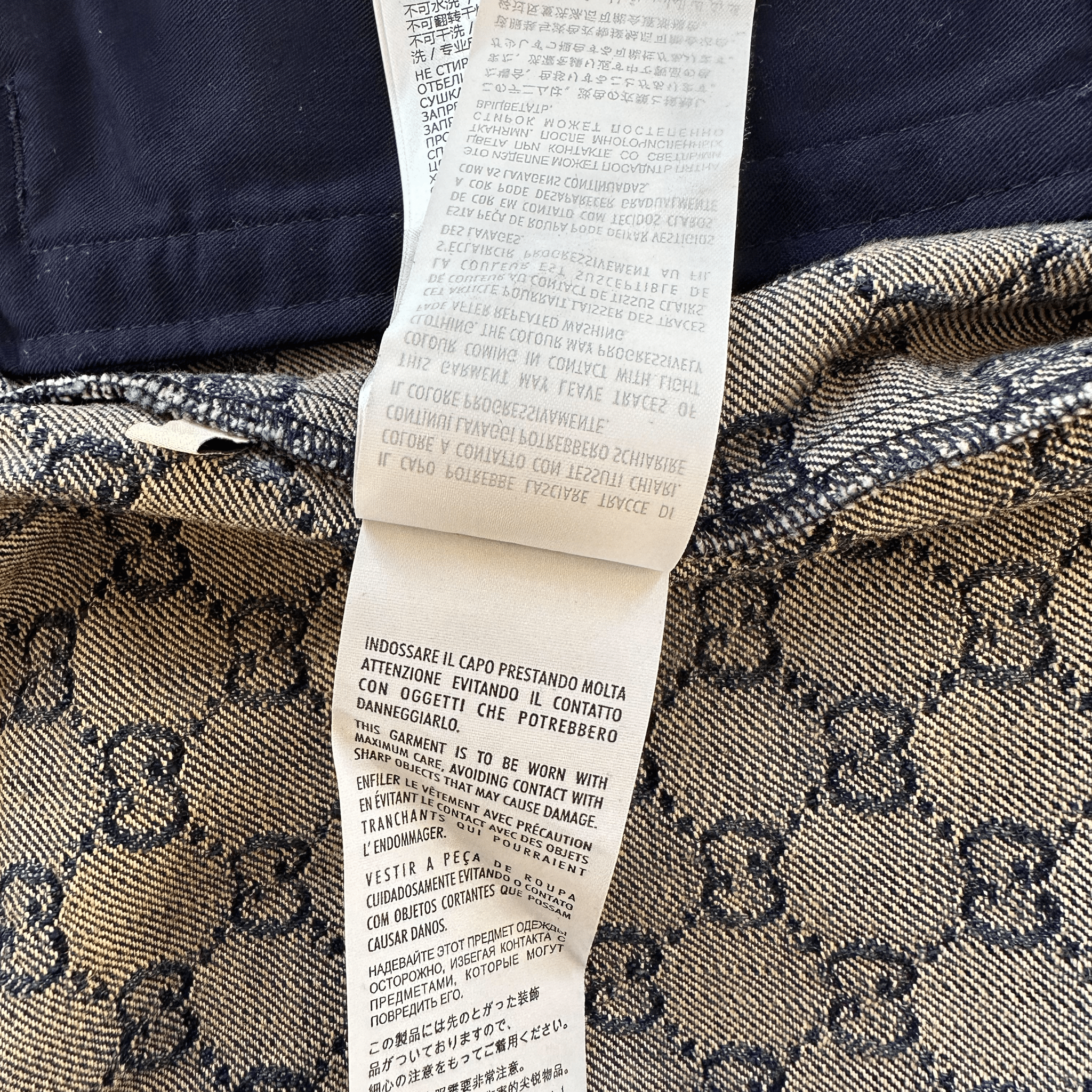 Gucci Blue & White GG Monogram Denim Shorts - Morely TrendsGucci Type here:)