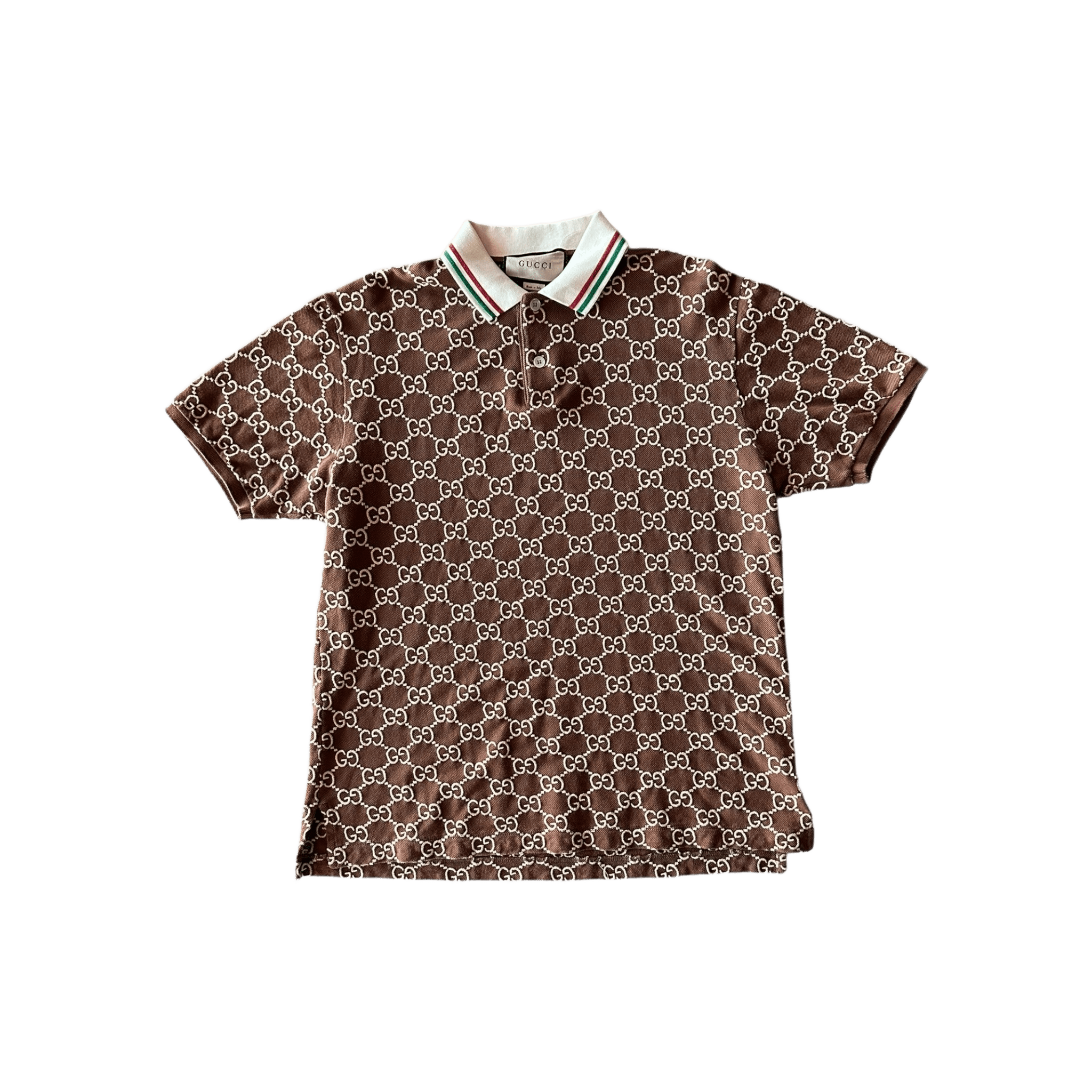 Gucci Brown & Tan GG Monogram Polo T-Shirt - Morely TrendsGucci Type here:)