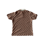 Gucci Brown & Tan GG Monogram Polo T-Shirt - Morely TrendsGucci Type here:)