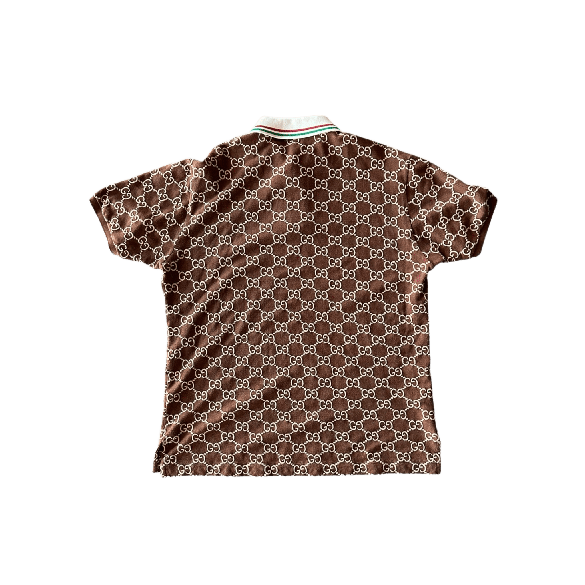 Gucci Brown & Tan GG Monogram Polo T-Shirt - Morely TrendsGucci Type here:)