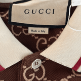 Gucci Brown & Tan GG Monogram Polo T-Shirt - Morely TrendsGucci Type here:)