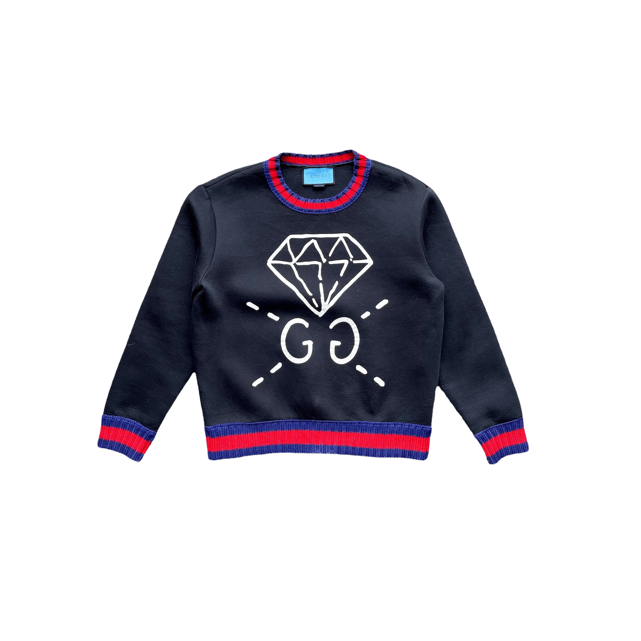 Gucci Ghost Diamond Logo Neoprene Sweater - Morely TrendsGucci Type here:)