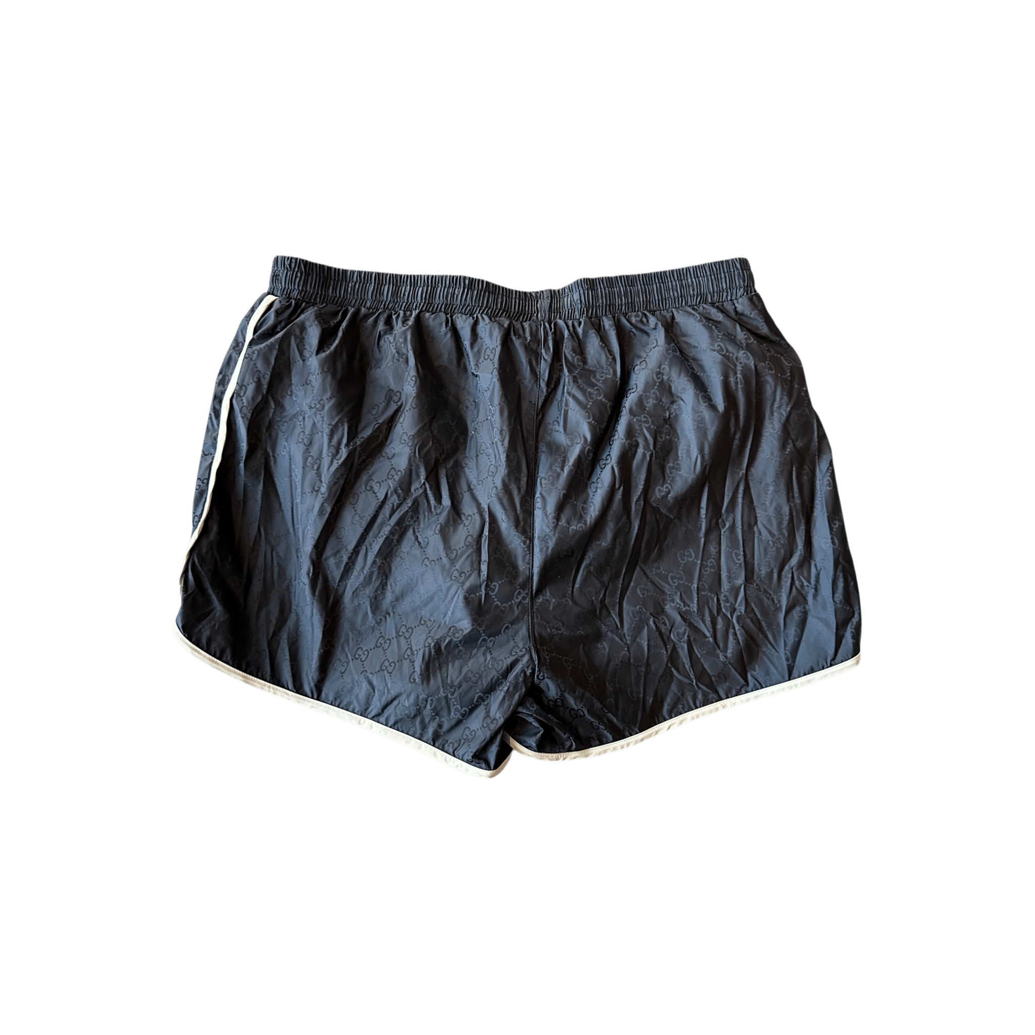 Gucci Navy & White GG Monogram Bee Swimshorts - Morely TrendsGucci Type here:)