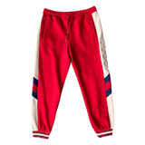 Gucci Red & White Striped Logo Trackpants - Morely TrendsGucci Type here:)