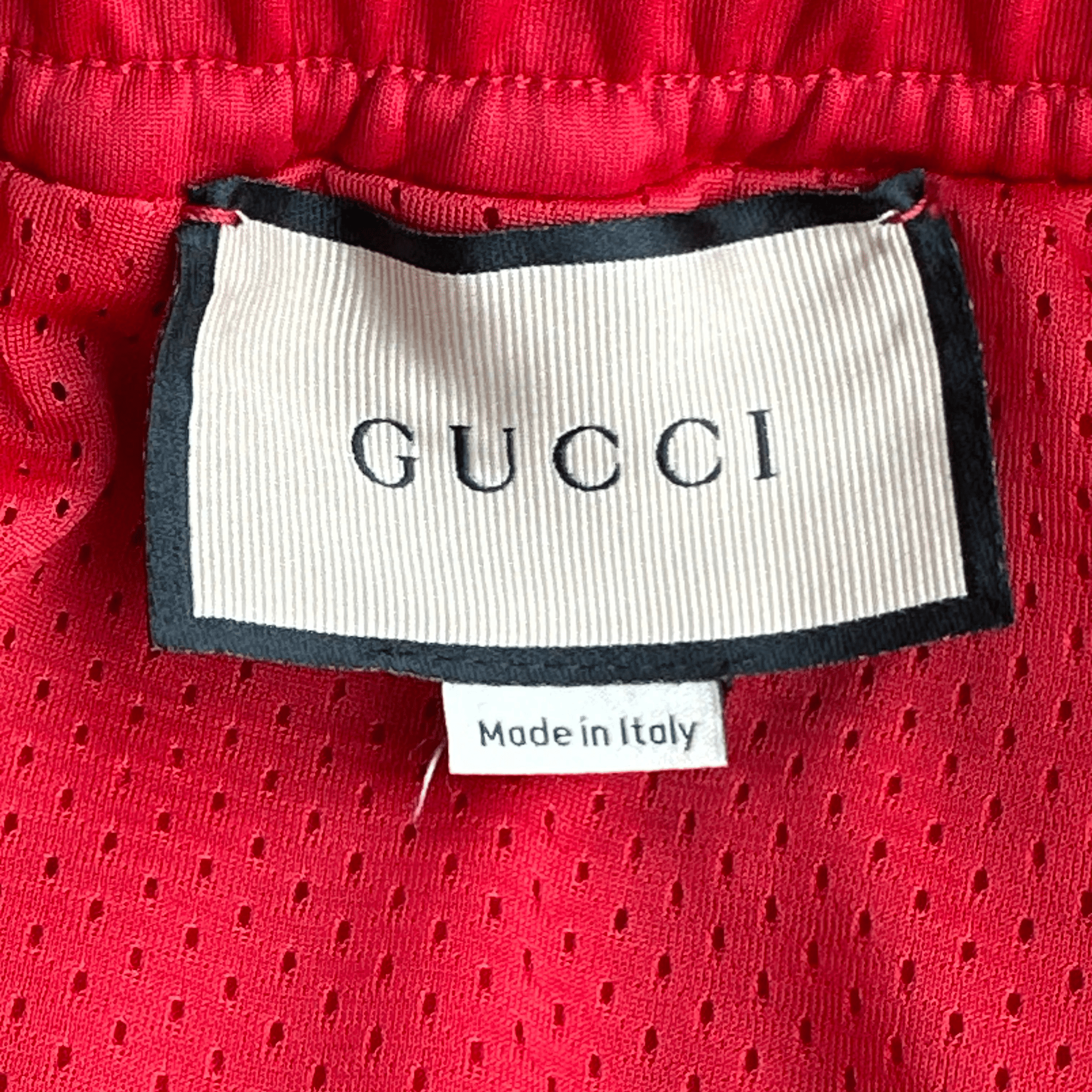 Gucci Red & White Striped Logo Trackpants - Morely TrendsGucci Type here:)