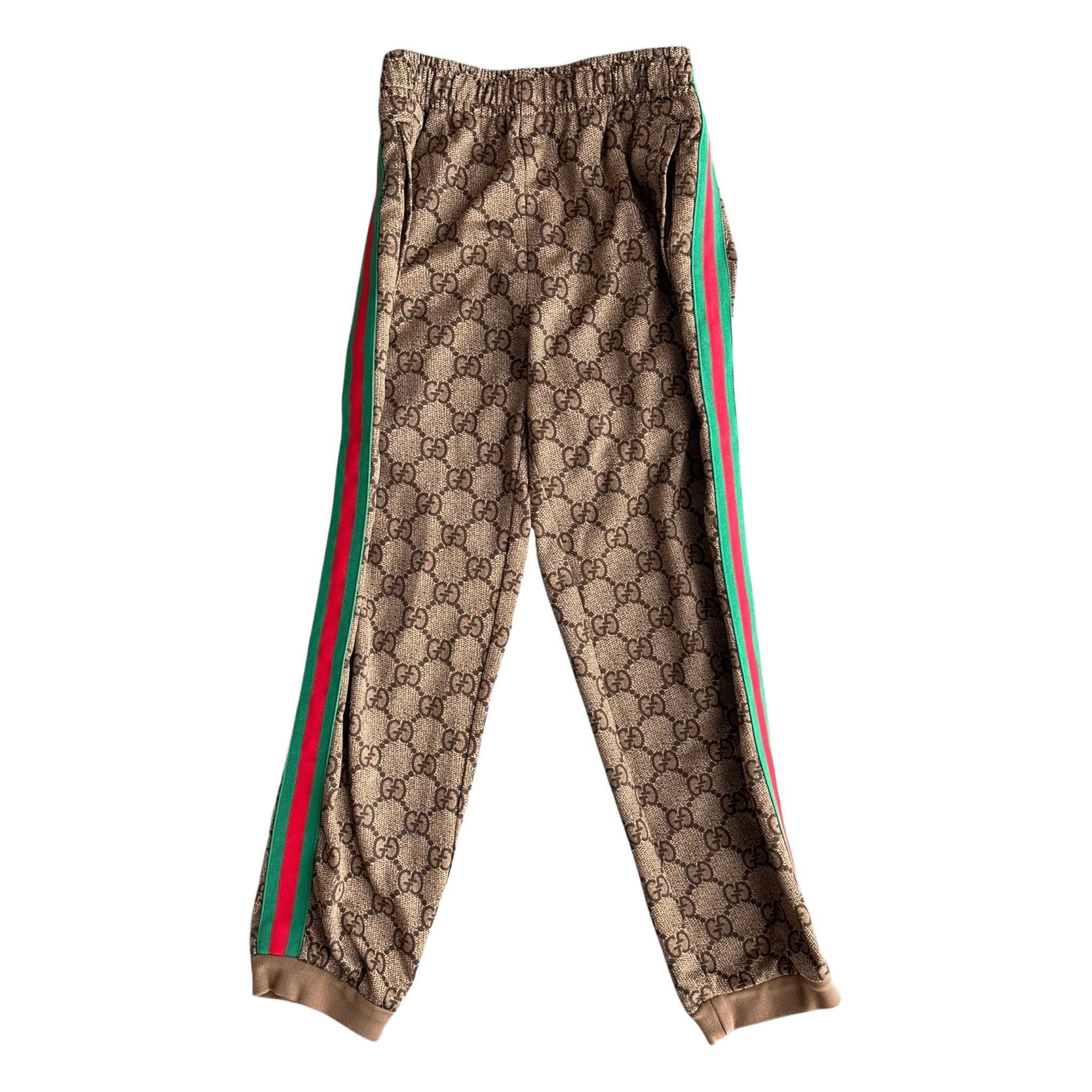 Gucci Tan Monogram Striped Track Pants - Morely TrendsGucci Type here:)