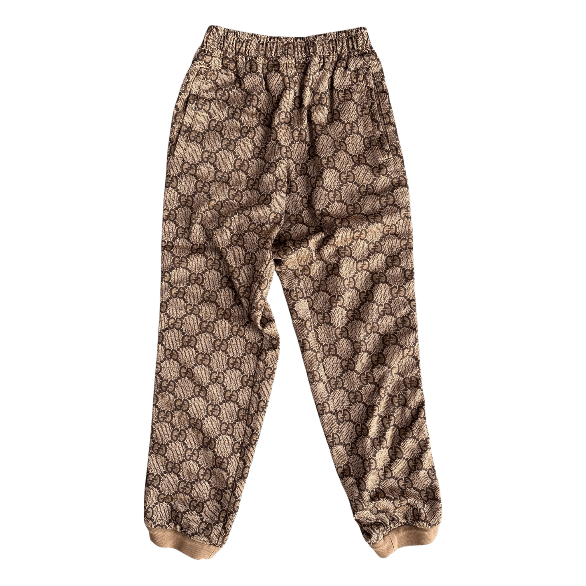 Gucci Tan Monogram Striped Track Pants - Morely TrendsGucci Type here:)