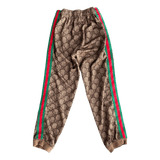 Gucci Tan Monogram Striped Track Pants - Morely TrendsGucci Type here:)