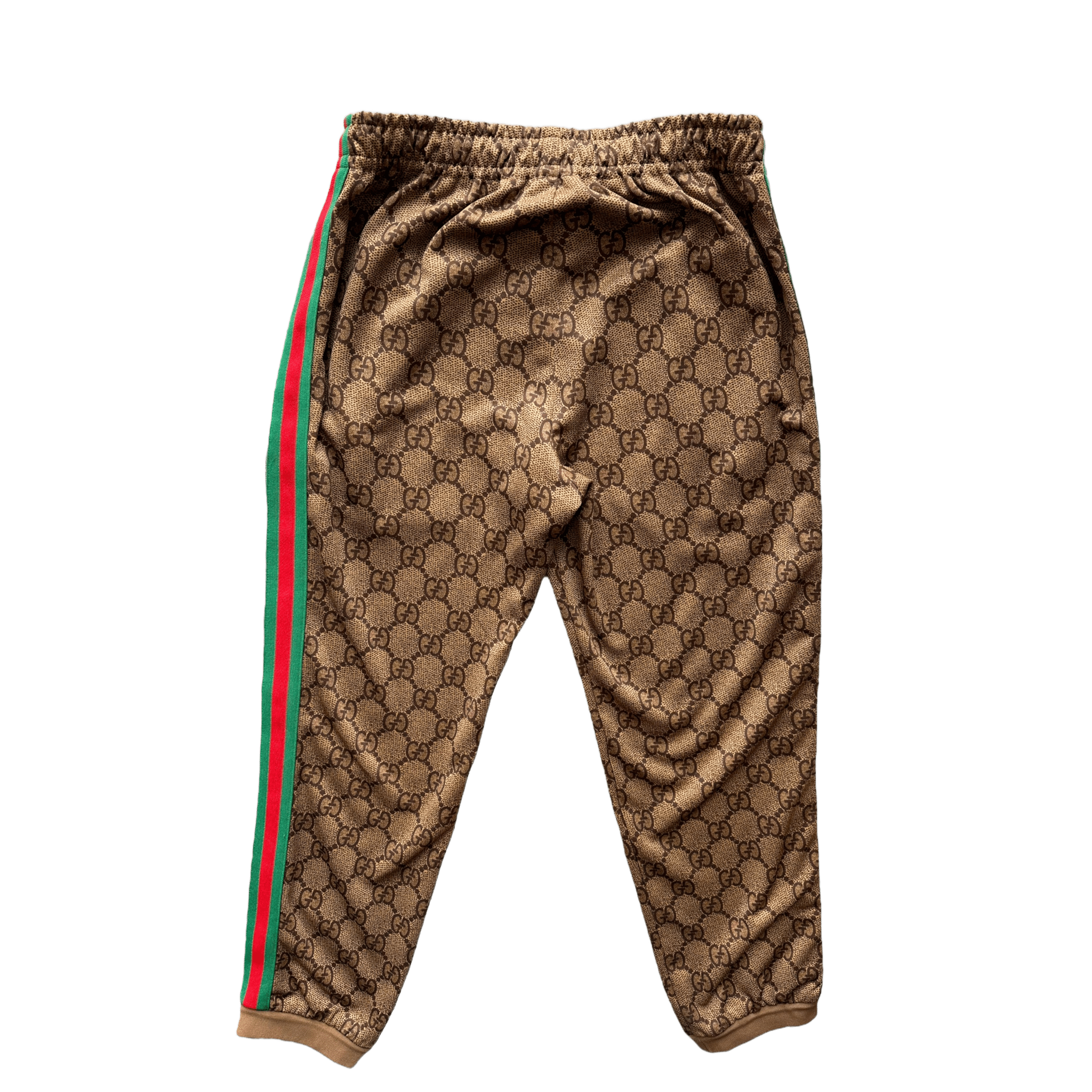 Gucci Tan Monogram Striped Track Pants - Morely TrendsGucci Type here:)