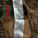 Gucci Tan Monogram Striped Track Pants - Morely TrendsGucci Type here:)