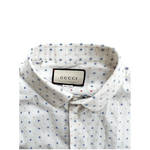 Gucci White G Logo Button Up Shirt - Morely TrendsGucci Type here:)