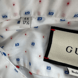 Gucci White G Logo Button Up Shirt - Morely TrendsGucci Type here:)